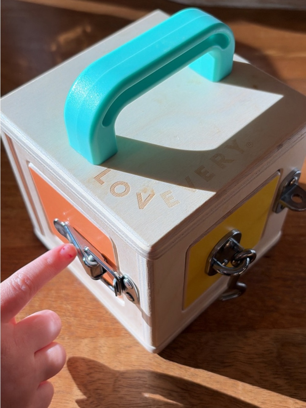 Lovevery Wooden Latch Box - Storage & Learning Toy